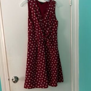 Banana Republic Burgandy Size 4 Sleeveless Lined Dress